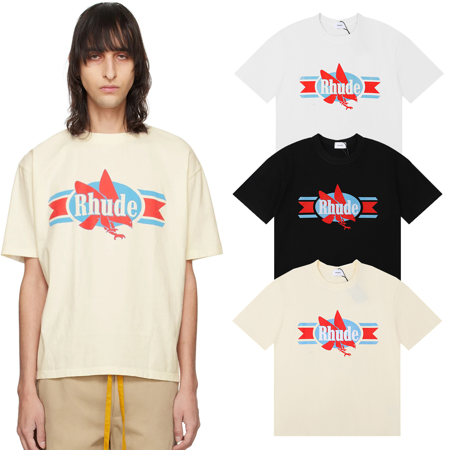 Streetwear Brand Popular - Loose Fit Cotton round Neck T-Shirt
