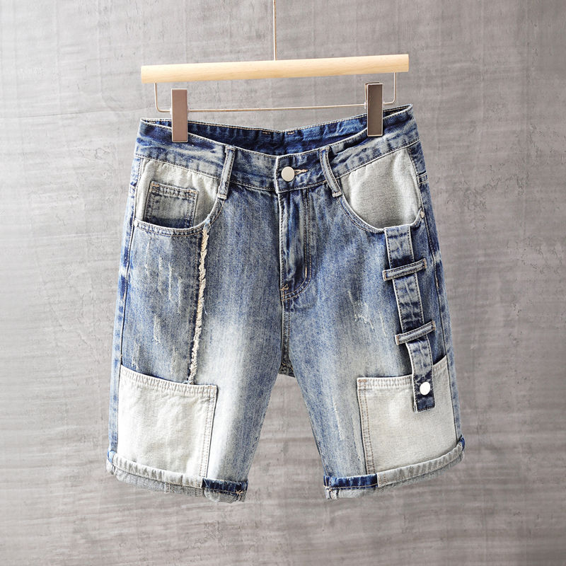 Streetwear Brand Shorts - Men's Short Jeans Pants with Pockets