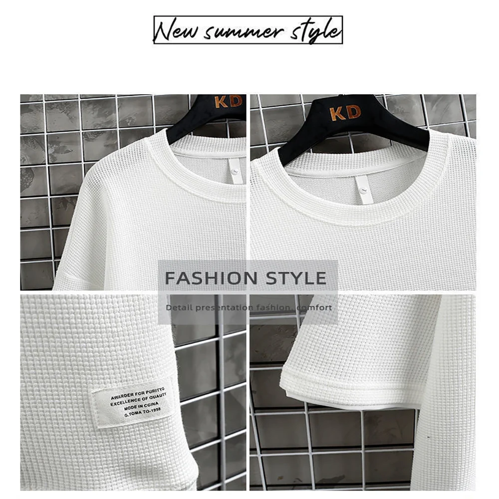 Summer Men's Waffle Knit Track - Streetwear Brand Shorts review and price