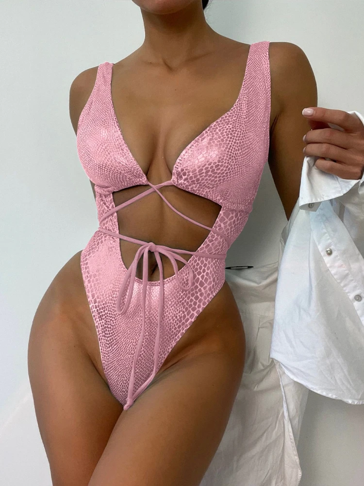 Sexy Pink Snake Print Swimwear - A Bathing Ape Camo review and price