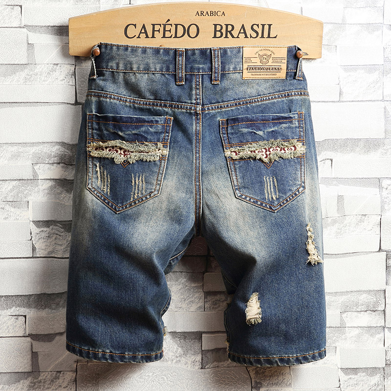 Ripped Hip-hop Denim Shorts Me - Streetwear Brand Shorts review and price