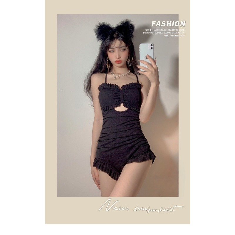 Women's Red Ruffled One-piece  - A Bathing Ape Camo review and price
