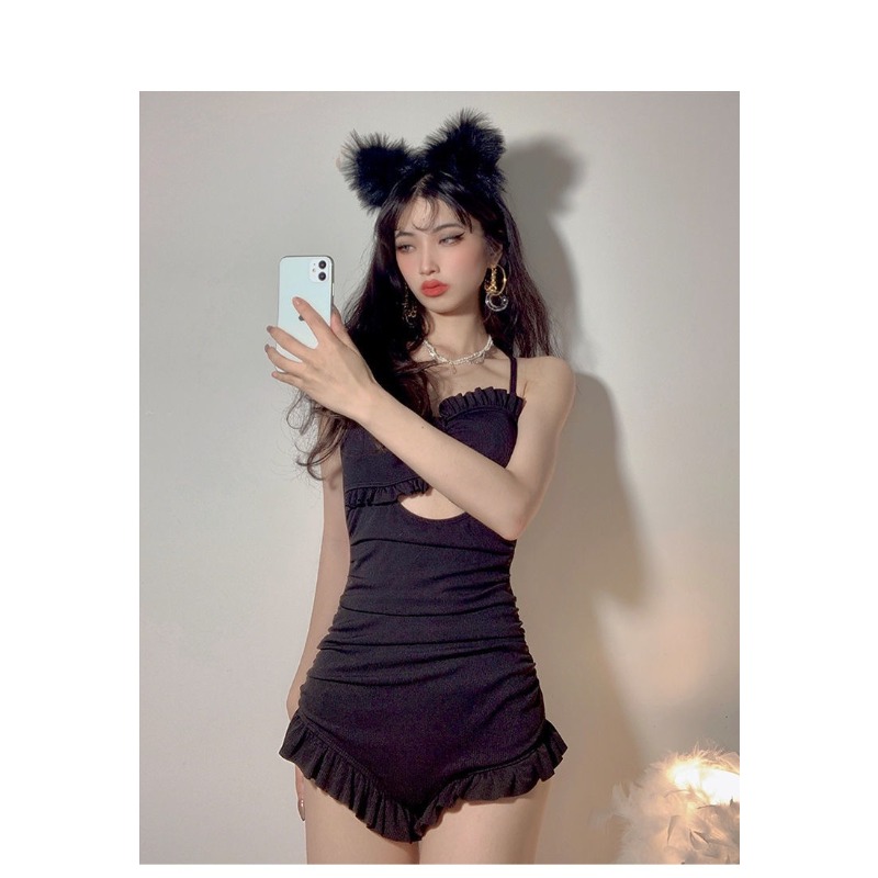 Women's Red Ruffled One-piece  - A Bathing Ape Camo review and price