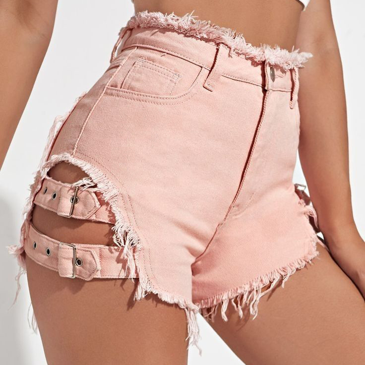 Women High Waist Denim Shorts  - Streetwear Brand Shorts review and price