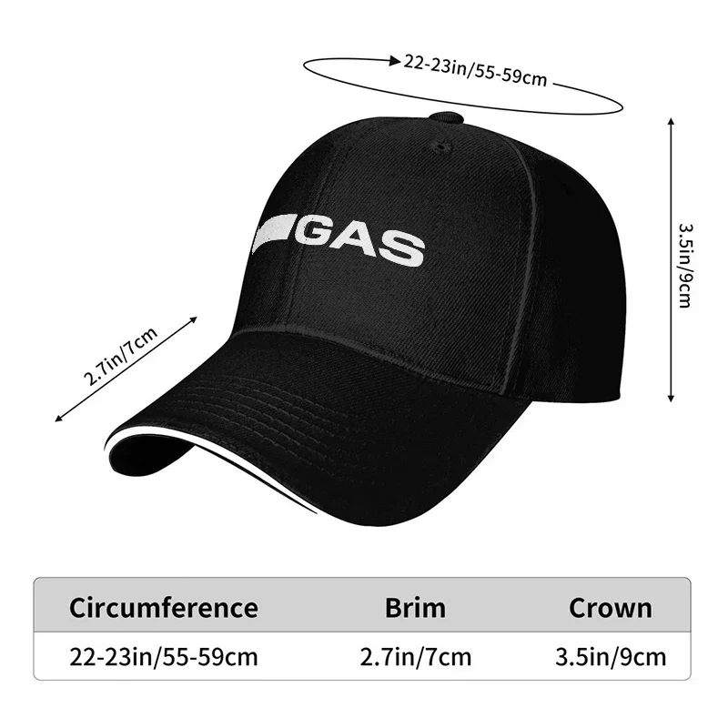 New GAS Brand Logo Black Baseb - Urban Streetwear Brand review and price