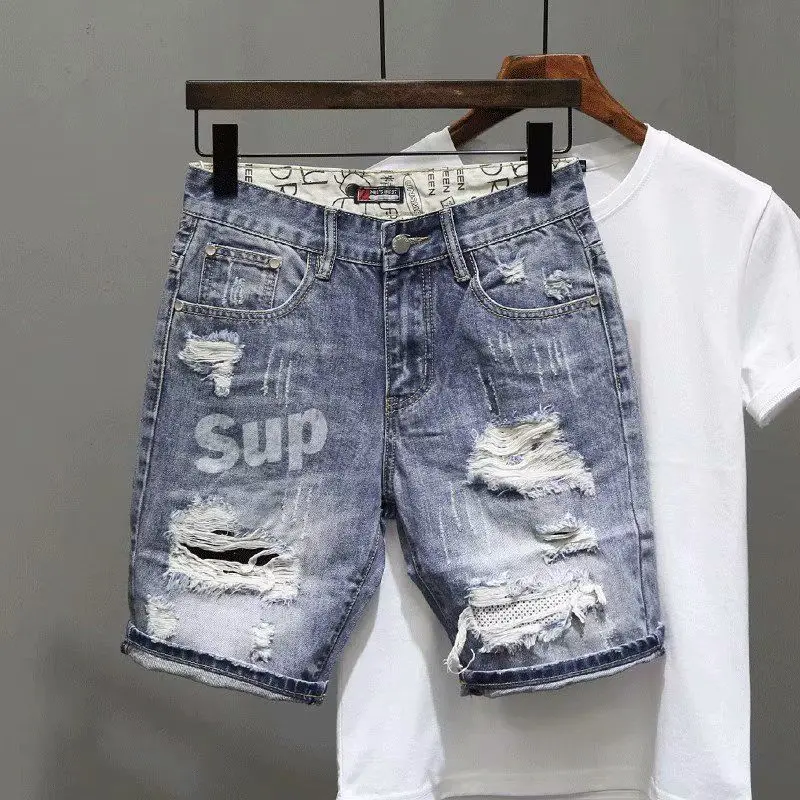 Men's Short Jeans Pants Black  - Streetwear Brand Shorts review and price