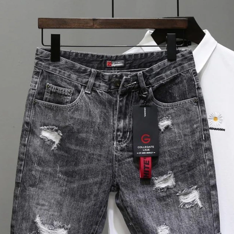 Men's Short Jeans Pants Black  - Streetwear Brand Shorts review and price