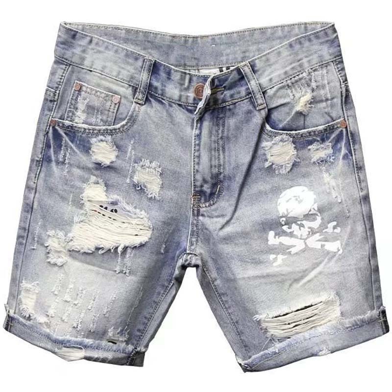 Summer Men's Worn Bead Hole Be - Streetwear Brand Shorts review and price
